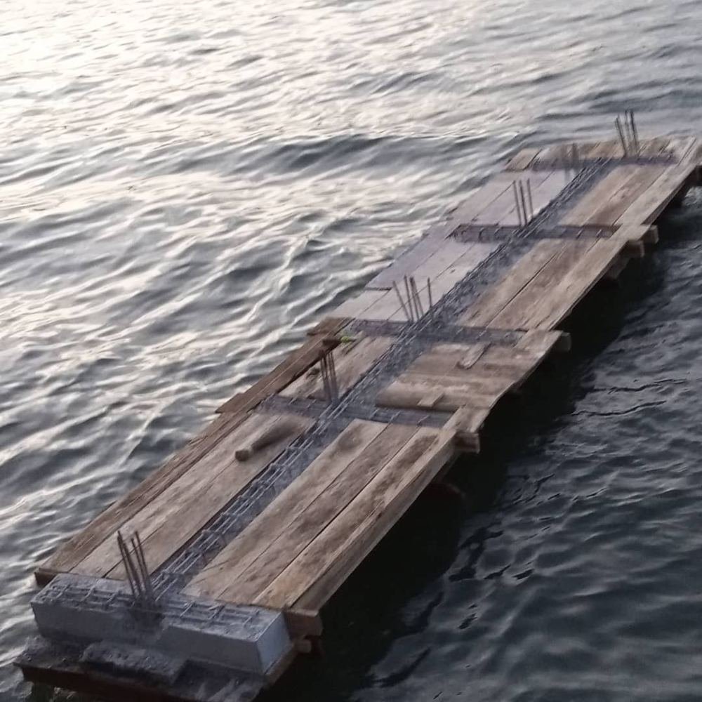 Concrete sheet piles for a residential development on Banana Island, Lagos